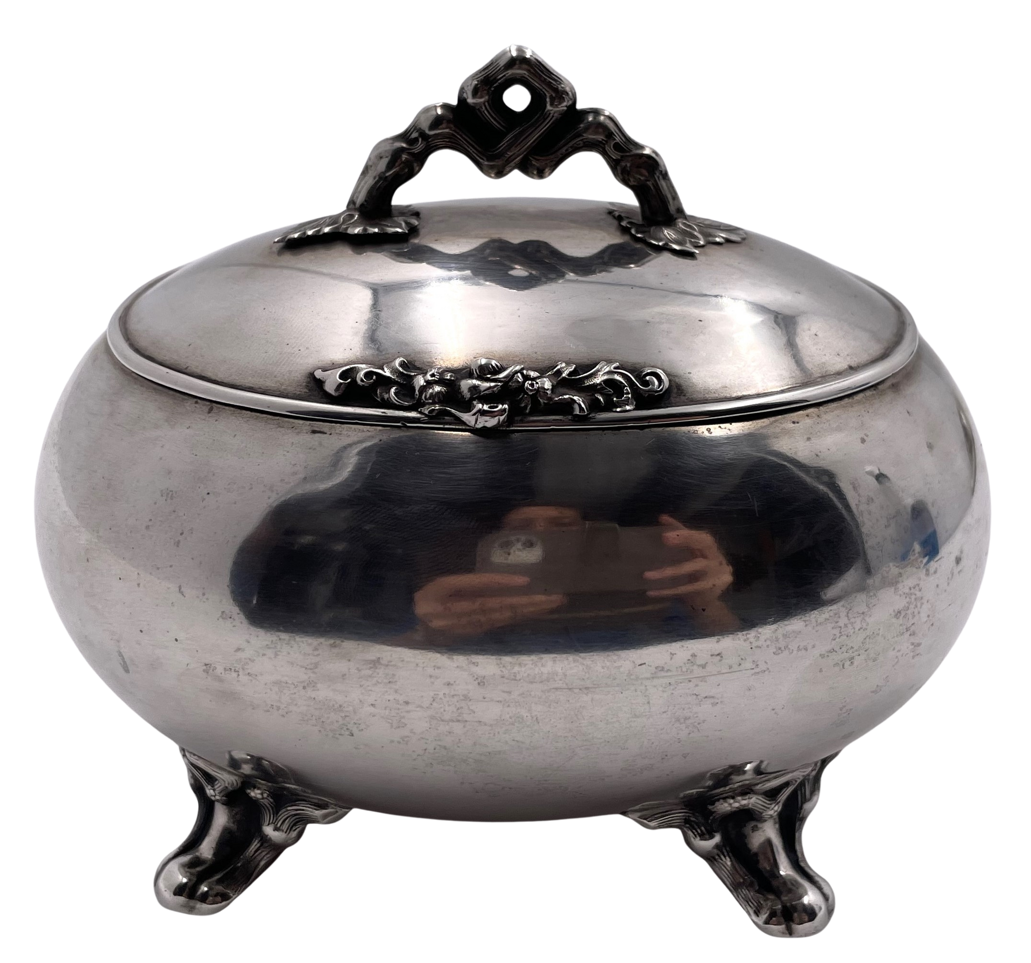 European Silver Sugar / Esrog Box