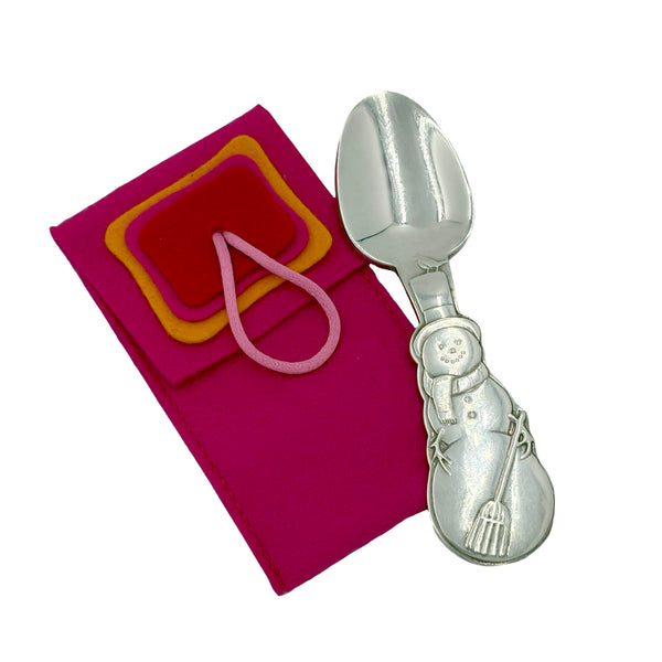 Tiffany & Co. Sterling Silver Snowman Child Spoon