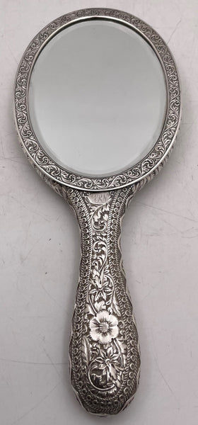 Bailey, Banks, and Biddle 19th Century Sterling Silver and Glass Hand Mirror