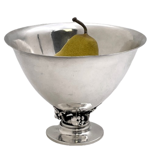 Georg Jensen Sterling Silver Hammered Bowl #778 in Mid-Century Modern Style