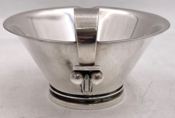 Georg Jensen by Nielsen Sterling Silver 4-Piece Coffee Set Pyramid Pattern #600