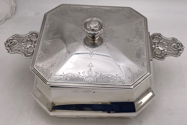 Pair of Tiffany & Co. French Sterling Silver Tureens from Early 20th Century