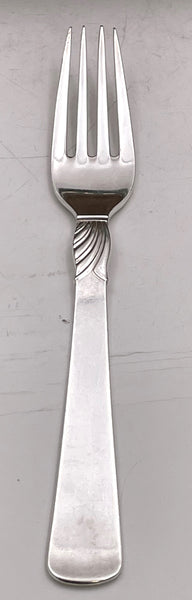 Jens Andersen Danish 156-Piece Sterling Silver Flatware Set in Mid-Century Modern Style and Kontesse Pattern