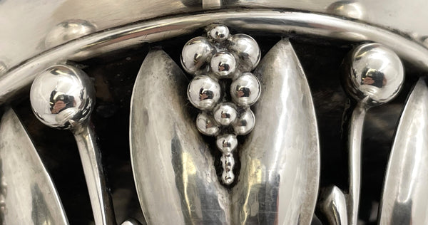 Georg Jensen Set of 3 Sterling Silver Bowls #197A #197C in Art Nouveau Style