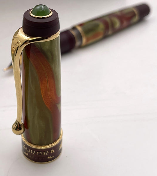 Aurora Asia Limited Edition Fountain Pen with Ink, Boxes & Papers