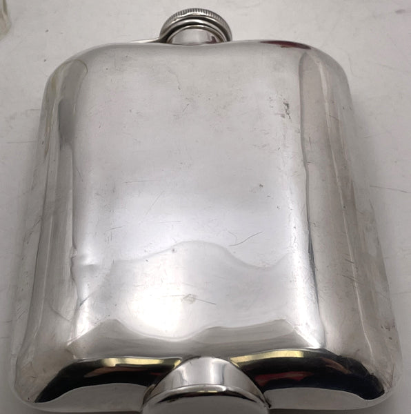 Alvin Sterling Silver & Enamel Flask in Art Deco Style from Early 20th Century