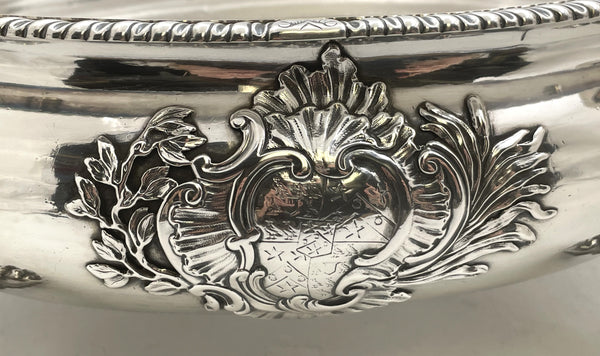 John Jacobs Sterling Silver 1749 Covered Tureen Centerpiece Bowl from Georgian Era