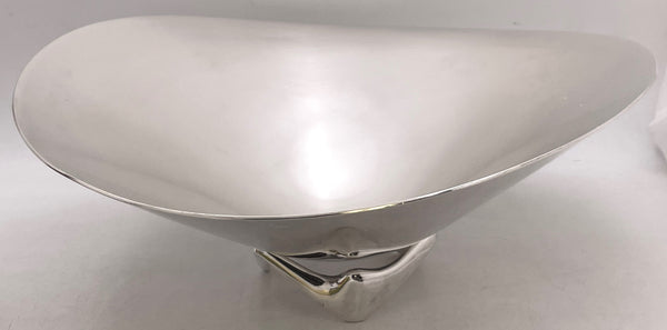 Georg Jensen Sterling Silver Large Centerpiece Bowl #980A by H. Koppel in Mid-Century Modern Style