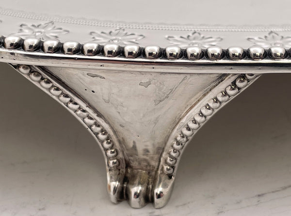 W. Abdy English 1788 Sterling Silver Two-Handled Georgian Tray / Salver