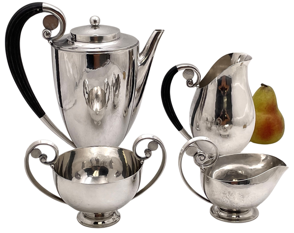 Georg Jensen by J. Rohde in Sterling Silver 4-Piece Coffee Set #321