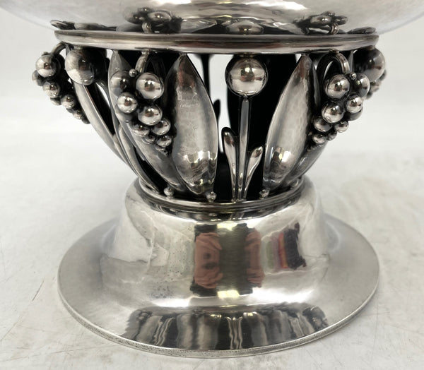 Georg Jensen Set of 3 Sterling Silver Bowls #197A #197C in Art Nouveau Style