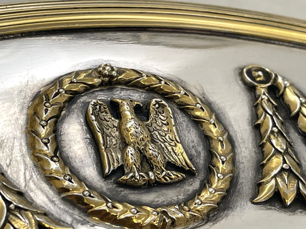 Set of 4 Napoleonic Silver Chargers in Heavy Gage Museum-Quality from Late 19th Century