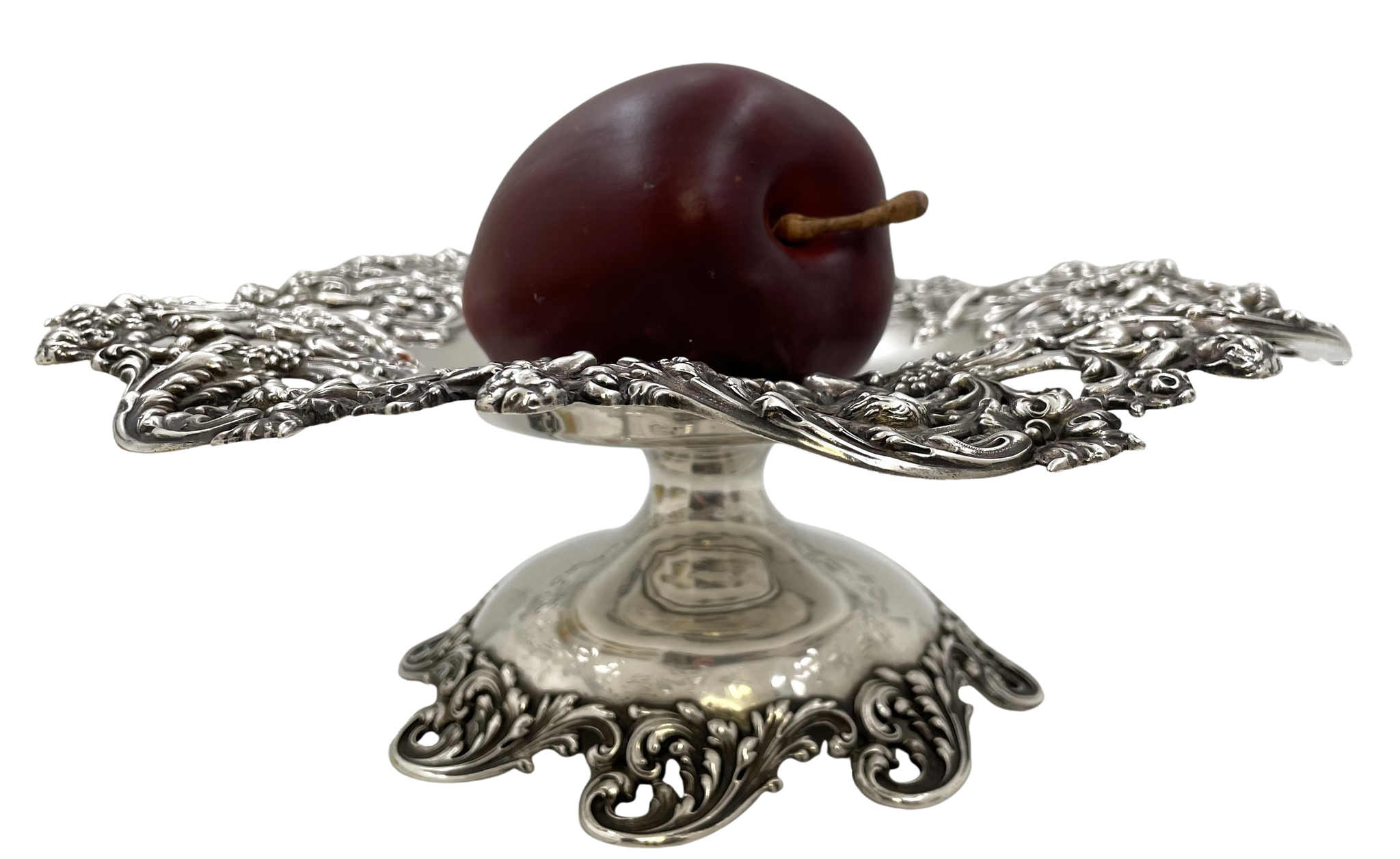 Black, Starr & Frost Sterling Silver Compote Tazza/ Footed Bowl in Art Nouveau Style