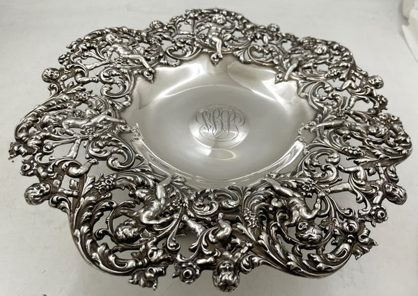 Black, Starr & Frost Sterling Silver Compote Tazza/ Footed Bowl in Art Nouveau Style