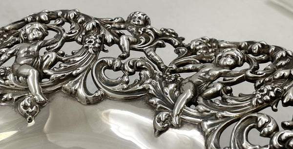 Black, Starr & Frost Sterling Silver Compote Tazza/ Footed Bowl in Art Nouveau Style