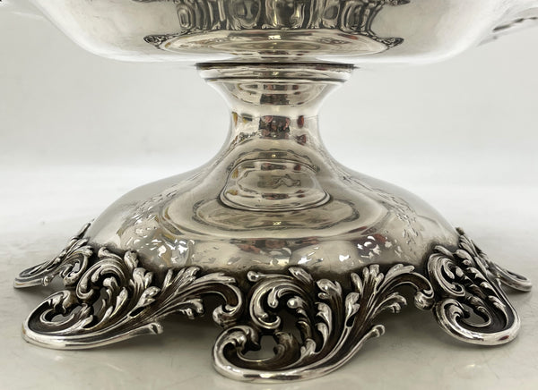 Black, Starr & Frost Sterling Silver Compote Tazza/ Footed Bowl in Art Nouveau Style