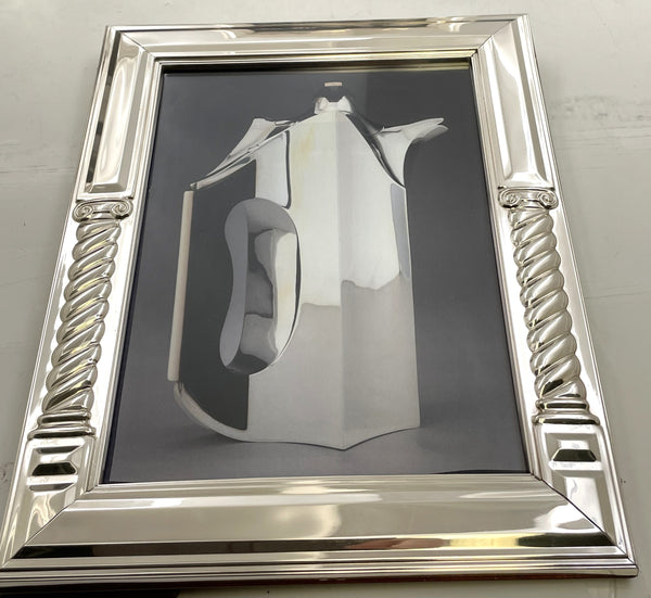 Del Conte Italian Sterling Silver Set of 3 Picture Frames with Ionic Columns