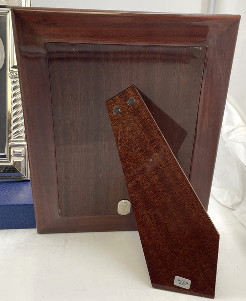 Del Conte Italian Sterling Silver Set of 3 Picture Frames with Ionic Columns