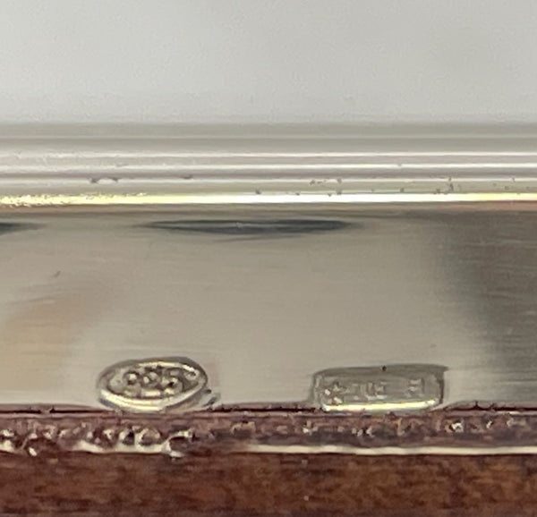 Del Conte Sterling Silver Picture Frame in Mid-Century Modern Style