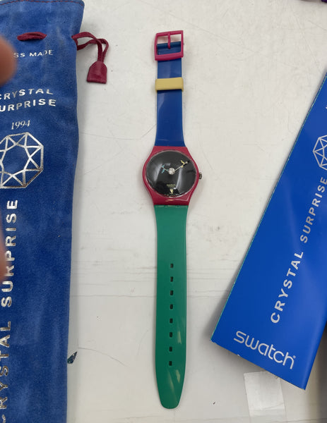 Swatch Crystal Surprise 1994 Watch New in Pouch