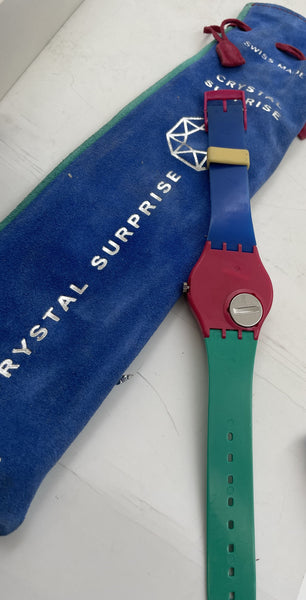 Swatch Crystal Surprise 1994 Watch New in Pouch
