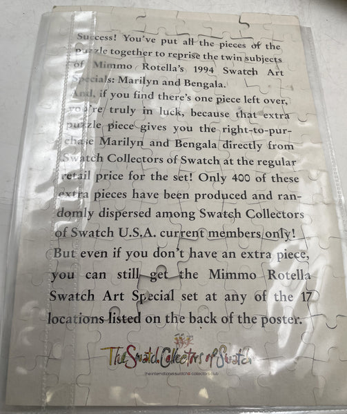 Rotello for Swatch Marilyn Monroe Puzzle