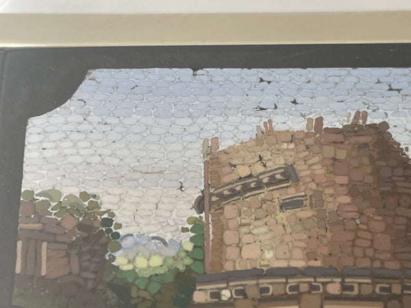 Micromosaic & Sterling Silver Italian Humidor Cigar Box & Matchbox Holder