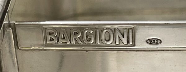 Micromosaic & Sterling Silver Italian Humidor Cigar Box & Matchbox Holder