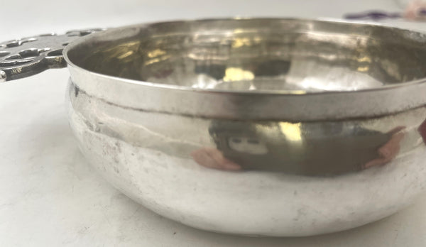 Edward Winslow Early 18th Century Rare Silver Porringer