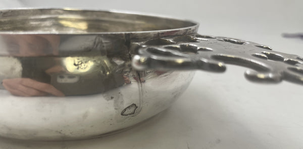 Edward Winslow Early 18th Century Rare Silver Porringer