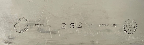 Georg Jensen Sterling Silver Cocktail / Bar Tray in Blossom Pattern # 232B from 1920s