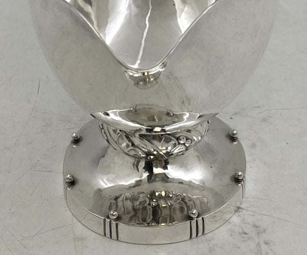 Georg Jensen Sterling Silver Serving Dish/ Sauce Boat in Blossom Pattern 177 from 1910s/20s