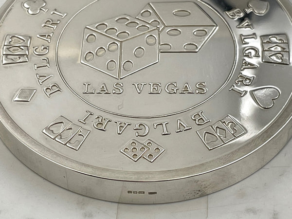 Bulgari Bvlgari Sterling Silver Las Vegas Casino Chip Coin New in Box