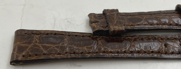 G. Buccellati Rare Set of 2 Brown Thin Watch Leather Straps New