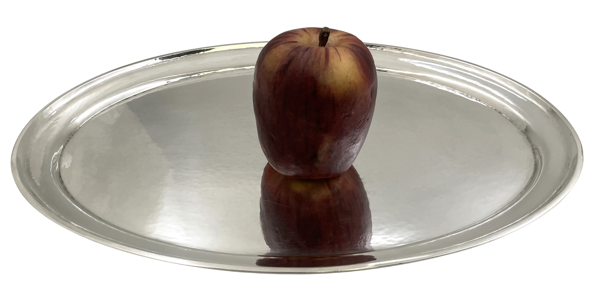 Georg Jensen Sterling Silver Hammered Platter Tray in Continental Pattern #223C