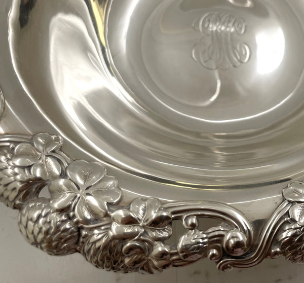 Tiffany & Co. Sterling Silver 1898 Clover Bowl in Art Nouveau Style