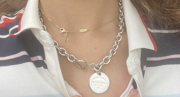 Tiffany & Co. Sterling Silver Please Return to Tiffany Necklace