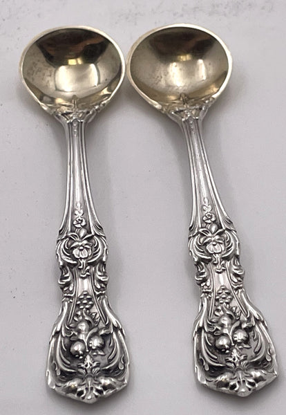 Reed & Barton Pair of Sterling Silver Salt Spoons in Francis I Pattern