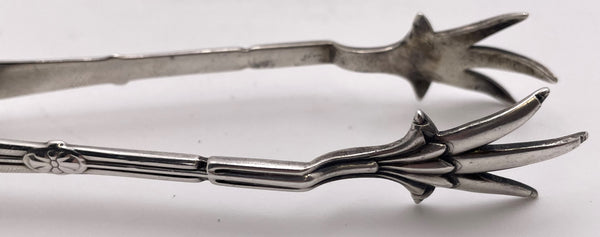 Tiffany & Co. & Gorham Sterling Silver Olive Tongs in Medallion Pattern