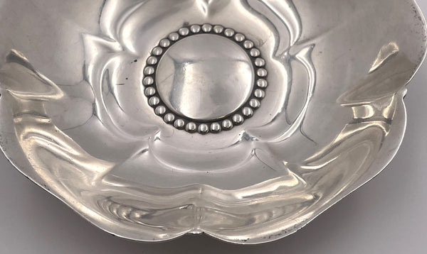 Tiffany & Co. Sterling Silver Floral Nut Dish/ Bowl