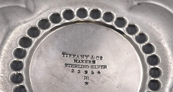 Tiffany & Co. Sterling Silver Floral Nut Dish/ Bowl