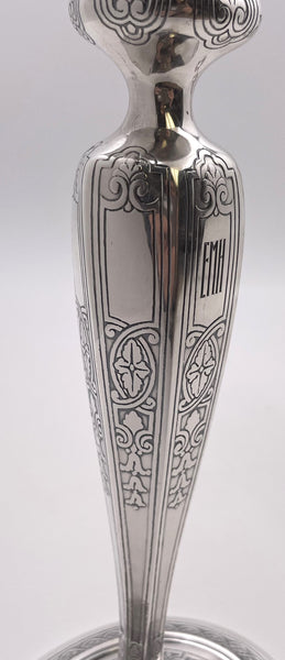 Pair of Tiffany & Co. Sterling Silver 1910 Candlesticks