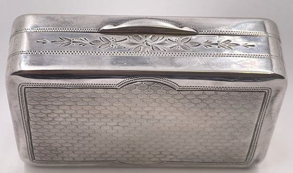 Gorham Silver Snuff Box from Mid-19th Century