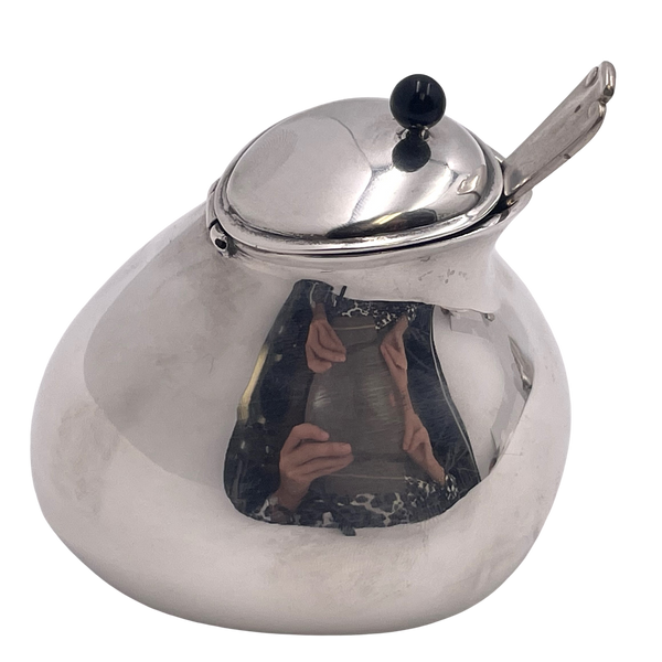 Pomellato Sterling Silver Honey Dish in Mid-Century Modern Style