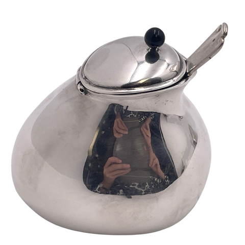 Pomellato Sterling Silver Honey Dish in Mid-Century Modern Style