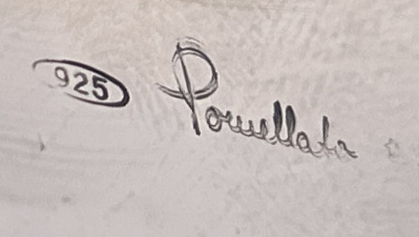 Pomellato Sterling Silver Honey Dish in Mid-Century Modern Style