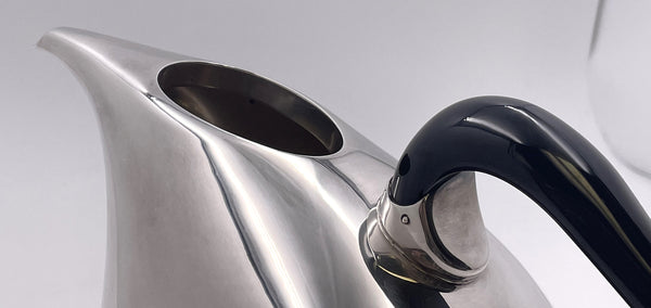 Rare Pomellato Sterling Silver Set of 2 Pitchers on Tray in Mid-Century Modern Style