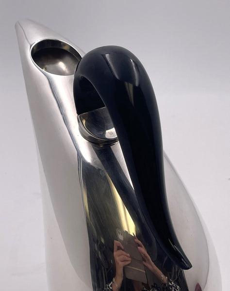 Rare Pomellato Sterling Silver Pitcher in Mid-Century Modern Style