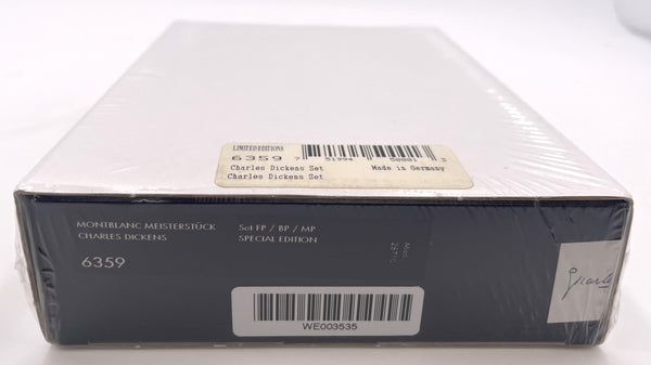 Montblanc Rare Sealed Charles Dickens Set of Limited Edition Fountain Pen, Ballpoint Pen, and Pencil