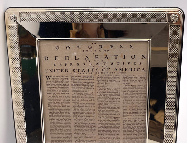 Del Conte Sterling Silver Frame with Floral Motifs New in Box